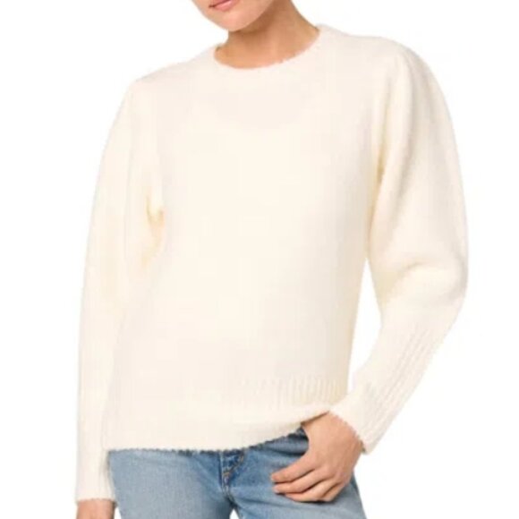 Joe’s Puff Shoulder Crop Sweater – Cream, Small, NWOT - Picture 1 of 2